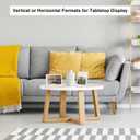 6x9 Picture Frame Set of 6 for Wall Hanging or Tabletop, Wood 6 x 9 Wall Gallery Poster Photo Frames Bulk for 6 by 9 Photo, 6 Pack, White