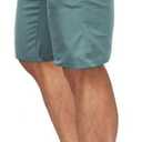 HUNGSON Mens Slim Fit Shorts Stretch Chino Short Pants(Blue Green,30) 