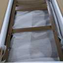 COLAMY Wooden Bar Stools Set of 2, Counter Height Bar Stools, Mid Century Modern Bar Stools with Backs, 25 Inch Upholstered Fabric Wooden Barstools for Kitchen Island Dining Room Bar, Light Brown Wash