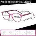 NORPERWIS 5 Pairs Reading Glasses - Standard Fit Spring Hinge Readers Glasses for Men and Women (Black Purple Red Blue Brown, 2.50)