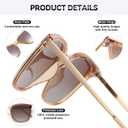HAOLOTA Women’s Cat Eye Sunglasses Oversized Polarized UV400, Lightweight Fashion Shades