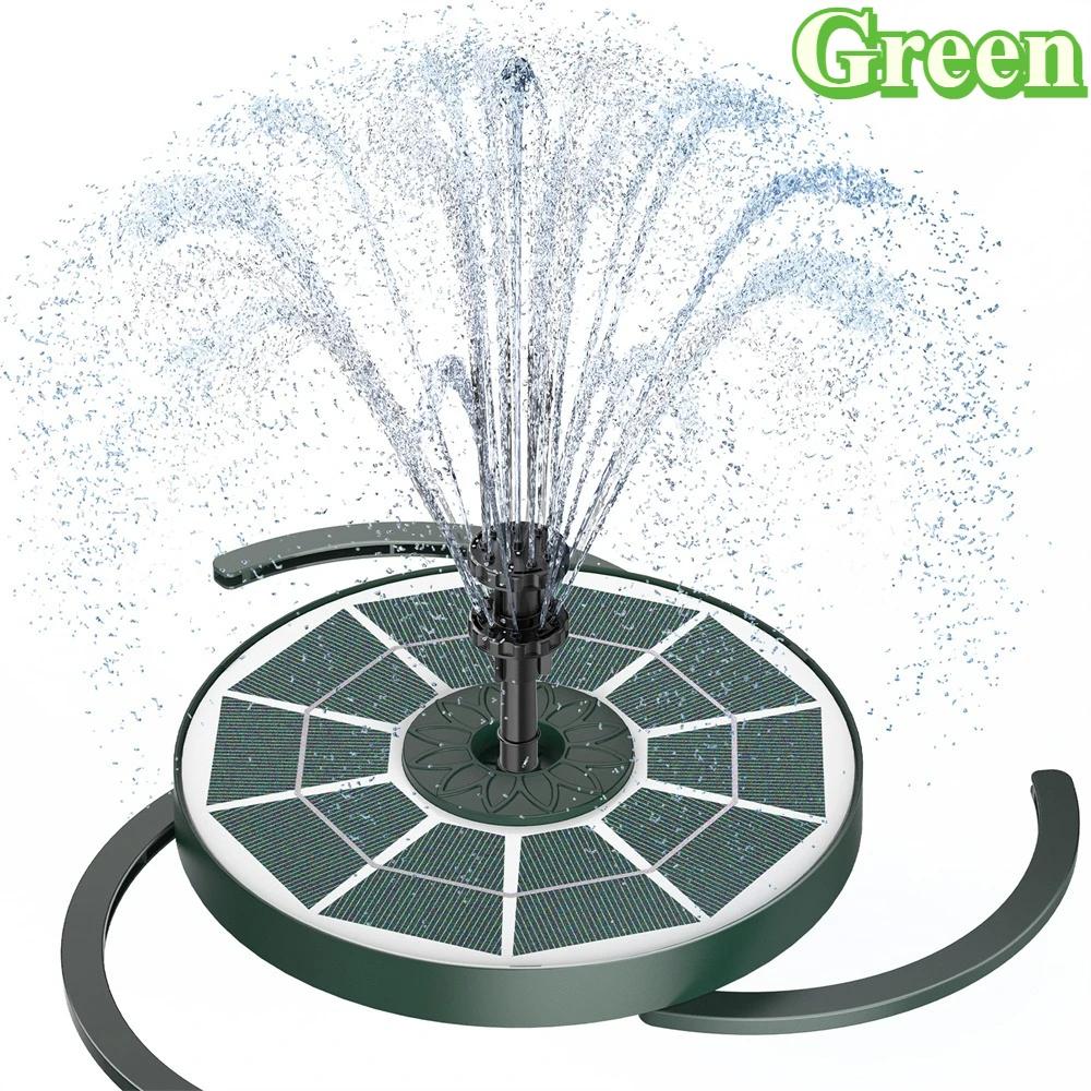 AISITIN 3.5W Solar Bird Bath Fountain Builtin 1800mAh Battery, Solar Water Pump with 8 Nozzles, Solar Powered Fountain Pump for Garden Birdbath Pool Fish Tank Pond and Outdoor (Dark green) AISITIN 3.5W Solar Bird Bath Fountain Builtin 1800mAh Battery, Solar Water Pump with 8 Nozzles, Solar Powered Fountain Pump for Garden Birdbath Pool Fish Tank Pond and Outdoor (Dark green)