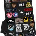 Esmorah Patch Display Board Holder, Tactical Patch Display Organizer Frame Panel with Hook and Loop for Collection Military Army Combat Morale Emblems, Wall or Desk Style