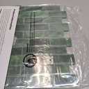 Art3d 10-Sheet Kitchen Backsplash Tiles Peel and Stick, Self Adhesive Wall Tile Sticker for Kitchen Island Bathroom Laundry Room RV Renter 12" x 12" - Jade Green