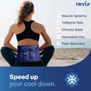 REVIX Ice Pack for Injuries Reusable Gel for Lower Back, Cold Packs for Back Shoulder, Elbow, Hip, Leg, Wrap Around Entire Knee, Soft Cold Compress,16 9" Navy