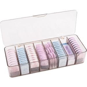 Daily Contact Lens Case,Contact Case for Travel,Clear Disposable Contact Lens Organizer,Flip Top Contact Holder for Disposable Lenses & Dailies