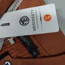 MEROKEETY Womens Long Sleeve V Neck Sweater Dress 2026 Button Ribbed Knit Elegant Maxi Winter Dresses, Caramel, Small