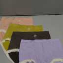 Women's High Waisted Underwear Tummy Control Ladies Panties Postpartum Briefs Breathable Full Coverage 4 Pack (X-Large, Brown,purple,pink,green)