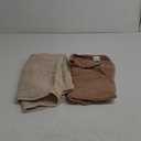 Yoofoss Hooded Baby Towels for Newborn 2 Pack 100% Muslin Organic Cotton Baby Bath Towel with Hood for Babies, Infant, Toddler and Kids, Large 32x32Inch, Soft and Absorbent Newborn Essential (Beige & Coffee)