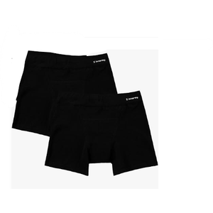 INNERSY Girls Period Underwear Cotton Boyshorts for Teen Aged 8-16 Panties (8-10 years old, Black)