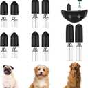 Zhengmy 24 Pcs Dog Shock Collar Rubber Tips, Dog Training Prong Collar Cover Replacement, Column Conductive, Rubber Sleeve Silicone Covers Female Contact Points for Pet Stop Barking (13mm/16mm/20mm)