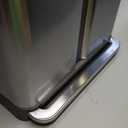 simplehuman 58 Liter/15.3 Gallon Step Can Liner Pocket, Brushed Stainless Steel Dual Compartment Recycler