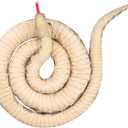 Clobeau 78 Inch Brown Snake Stuffed Animal, Lifelike Plush Snake Toy, Soft Stuffed Snakes Plush for Valentines Halloween Birthday Present Party Prank Prop, Stuff Reptile Animal Snakes Toys for Kids