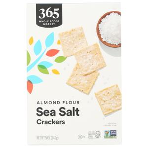 365 by Whole Foods Market, Almond Flour Sea Salt Crackers, 5 Ounce (EXP 03/28/26)