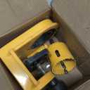 DEWALT Door Lock Installation Kit, C Clamp Design Hole Saw Kit For Metal or Wood Doors, 2 Adjustable Bushings, Easy Installation, Height Alignment (D180004)