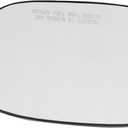 XQSMWF Passenger Right Side Mirror Glass, Compatible with Lexus IS250 IS350 2006-2008, ES350 2007-2009, Heated Without Auto Dimming # 87931-53240