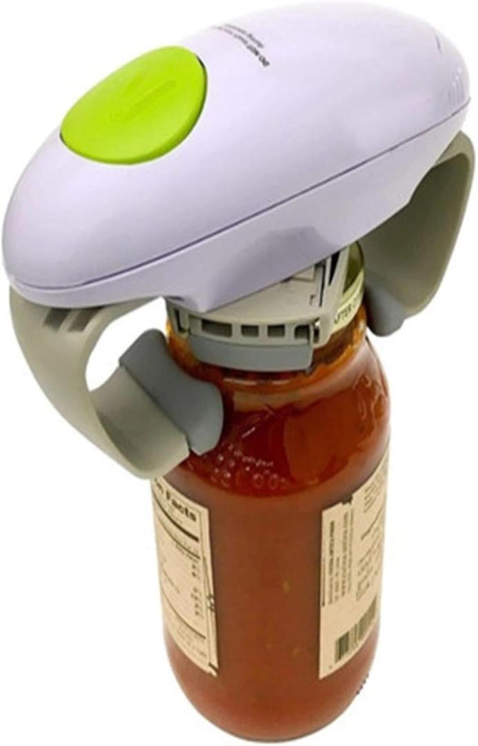 Higher Torque Electric Jar Opener for Seniors with Arthritis Fit Almost Jars Size, Strong Tough Automatic Jar Opener for Weak Hands, Hands Free Battery Operated Bottle Opener for Arthritic Hands