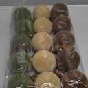 Liliful 15 Pcs Velvet Christmas Balls Bulk Flocked Christmas Tree Ball Ornaments Plastic Xmas Decorative Hanging Ornaments(Brown, Green, Beige,3.15 Inch)