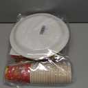 172 Pcs Graduation Class of 2025 Table Party Supplies Set, Congrats Grad Disposable Dinnerware with Paper Plates, Cups, Napkins, Forks, Spoons, Tablecloths, and Banner for Graduation Party (Red)