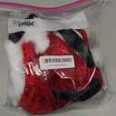 Toddler Baby Girl Christmas Dress Newborn Santa Claus Princess Dress Cute Long Sleeve Fur Romper Clothes (0-3 Months, Red)