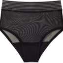 Mommy Matters 2-in-1 Reusable Absorbent Postpartum Mesh Underwear with Ice Pack Insert, Maternity Panty, FSA/HSA Eligible (Black, S)