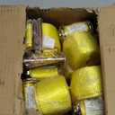 KJE 8 Pack E-Track Ratchet Straps, Heavy Duty 2" x20' Cargo Tie-Downs, 4500LBS Breaking Strength, Standard E Track Fitting Tie Down Ratcheting Strap for Cargo Vans, Trucks, Trailers