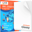 Printable Vinyl Sticker Paper Inkjet Glossy 30 sheets