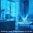 RICHMYC Ocean Wave Projector Light, 16 Colors Gradual Rotating Water Lamp with Remote Control, Beach Decor Sea Themed Northern Lights Projector for Office Bedroom Bar Restaurant(Plug in 4.7in)
