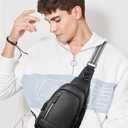 CLUCI Crossbody Bags for Women Men,Leather Sling Bag Cross Body Backpack for Woman Gifts for Women Birthday Unique