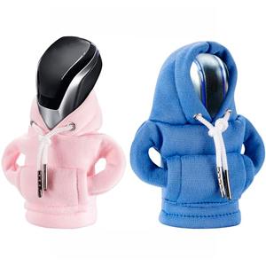 SLLAK Gear Shift Hoodie Cover, Universal Car Shift Knob Hoodie, Mini Hoodie for Car Shifter, Automotive Interior Cute Gadgets Car Accessories and Decorations