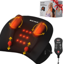 weyais Neck Massager Pillow, Neck and Shoulder Relaxer with Heat, 3 Modes and Strengths, Neck Massager for Pain Relief Deep Tissue, Remote Control, Gift for Women Men Parents Christmas,Black