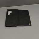 Wallet Case for Samsung Galaxy S25 Ultra Compatible with Magsafe, 2-in-1 PU Leather Flip RFID Blocking Card Holder Stand Shockproof Magnetic Detachable Cover for Galaxy S25 Ultra Case, Black