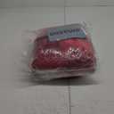 Thyle 10 Pcs Christmas Burgundy Red Velvet Chair Sashes 6 x 108 Inch Large Red Bows Chair Cover with White Fluff Decoration for Xmas Wedding Event Holiday Banquet Party