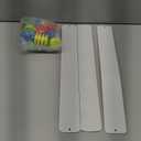 Outus 6 Pcs Metal Strips for Magnets 15 x 2 Inch with Adhesive Backing for Wall Bulletin Board Fridge Memo Craft with 48 Pcs Colorful Magnets Stuff Organizer(White)