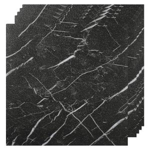VallisCo 30-Pack Peel and Stick Vinyl Floor Tiles, 12"x12" Self-Adhesive Waterproof Peel and Stick Flooring Planks DIY for Bathroom, Kitchen, Living Room, Cover 30 Sq. Ft Black