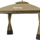 Replacement Cover for 10X12Ft Oakmont Gazebo L-GZ1188PST-A,Pinehurst Gazebo L-GZ1188PST, Beige