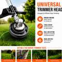 Universal String Trimmer Head Replacement Compatible with Most Clockwise and Counterclockwise Trimmers for STIHL, Husqvarna, Echo, DEWALT, Easy Load, Fixed Line,Gray
