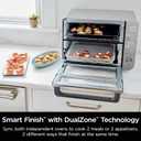 Ninja Air Fryer & Toaster Oven Combo with Thermometer | Double Stack XL | 12-in-1 | Smart Finish & DualZone Technology Cook 2 Meals at Once | Air Fry, Bake, Broil, Reheat | Stainless Steel | DCT651