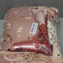 Whale Flotilla Patchwork Quilt Twin Size, Extra Soft Boho Floral Bedspreads for Bed Reversible Lightweight Twin Quilt Bedding Set Printed Coverlets with 1 Pillow Sham for All Seasons, Red (Twin(68"x88"))