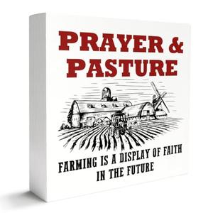 Farm Gifts for Women Men, Farmer Farming Gifts for Women Men Dad, Christmas Birthday Gifts for Grandpa Dad Farmers, Farming Home Office Decor, Christian Farm Farmer Decorations for Home, In The Future