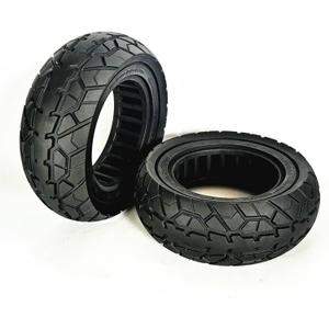 9 Inch 9x3.0-5.5 Solid Rubber Tire for Kukirin Electric Scooter, Wear-Resistant, Off-Road Replacement Tyre, Enhanced Grip Design for Outdoor Riding, Shock-Absorbing Black Wheel Accessory