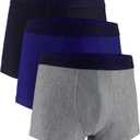 Under Armour Men's Multi-Pack Performance Tech Trunk, Boxer Brief with 3" Inseam, Ultra-Soft (Large, Royal Heather - Core 3-pack)