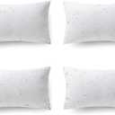 Phantoscope 12 x 20 Outdoor Pillow Inserts - Pack of 4 Outdoor Pillows Water Resistant Throw Pillow Inserts Hypoallergenic Square Decorative Couch Sham Cushion Stuffer