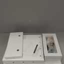 WESTREE Dual Monitor Stand Riser, Wood and Steel Monitor Stand Riser, Computer Monitor Stand for 2 Monitors, Multi-Purpose Desktop Storage Stand for Computer,Laptop,Printer,TV (Large, White)