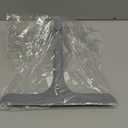 2-in-1 Silicone Shower Squeegee with Hook,Dual-Sided Design with Scraper & Scrub Surface,Rust-Proof Stainless Core,Streak-Free Bathroom Squeegee for Glass Doors,Mirrors,Windows,Car Windshields (Gray)