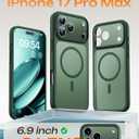 TOCOL for iPhone 17 Pro Max Case, Compatible with Magsafe Charger, Full Camera Protection, Translucent Matte for iPhone 17 Pro Max Phone Case 6.9 inch (Alpine Green)