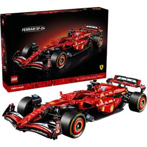 LEGO Technic Ferrari SF-24 F1 Model Car Kit - Building Set for Adults, Ages 18+ with Realistic Features - Ferrari DIY Craft for Display - Gift Idea for F1 Fans - 42207