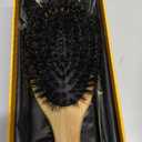 Belula 100% Boar Bristle Hair Brush Set (Medium). Soft Natural Bristles for Thin and Fine Hair. Restore Shine And Texture. Wooden Comb, Travel Bag and Spa Headband Included!