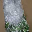 Artificial Ficus Tree Indoor 7FT Fake Plants Large Artificial Plant with Crack White Tall Planter, Green Lifelike Lush Fake Ficus Tree for Home Living Room Bedroom Outdoor Balcony House Office Decor