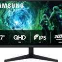 SAMSUNG 27 Odyssey G5 G53F QHD Resolution Gaming Monitor, HDR10, 200Hz Refresh Rate, IPS Panel, AMD FreeSync Premium, Black Equalizer, Auto Source Switch, LS27FG532ENXZA